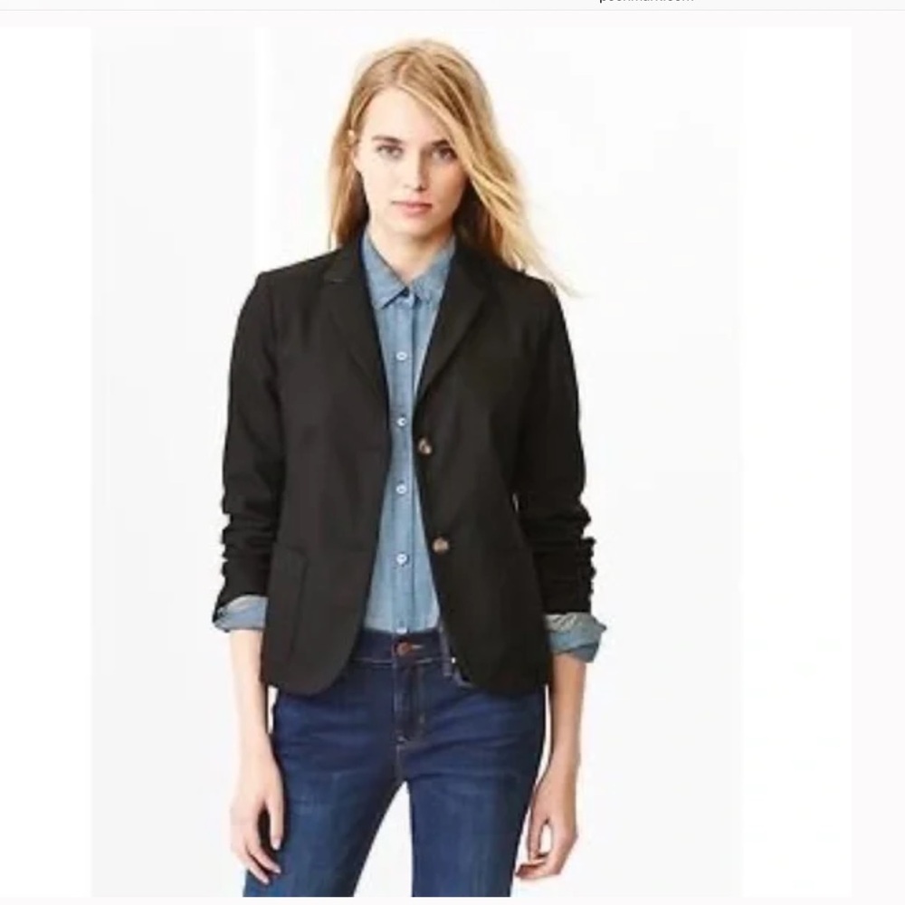Gap The Academy Blazer in Black Size 4 Minimalist Dark Academia Preppy